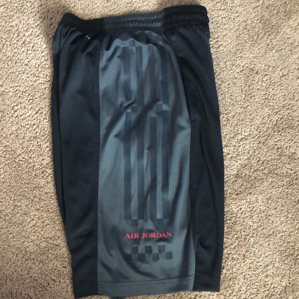Black and red Jordan shorts